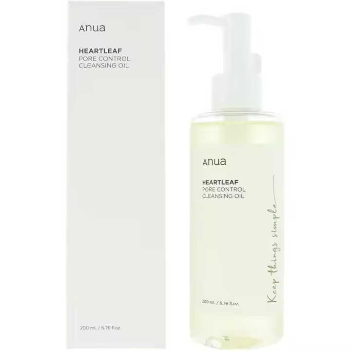 Anua - Aceite limpiador facial Heartleaf Pore Control para doble limpieza, ( 200ML) - 1