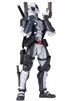 Figura Móvil De Estilo Yamaguchi Marvel Modelo 001EX Deadpool Postura De Ataque Figura Coleccionable Gris Y Blanco Muñeco Decorativo Regalo Para Adultos - details 5