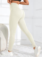 Leggings De Yoga Sin Costuras Cintura Alta Para Mujer Deporte De Encaje Fitness Ropa De Gimnasio Para Otoño E Invierno - details 8