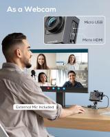 GA100 Action Cam 4K 20MP Cámara Subacuatica WiFi 40M Resistant to Agua EIS Estabilizador de Imagen Cámara de Casco 170 ° Ángulo Ancho Videocámara (Microphone External, Mando a Distancia 2,4G, 2 Baderías y Kit de Accesorios - details 7