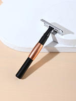 Afeitadora Manual Clásica De Seguridad Colorlamb Para Hombres Con Mango De Metal 11CM Doble Hoja Barbería Para Cuerpo Y Rostro - details 7