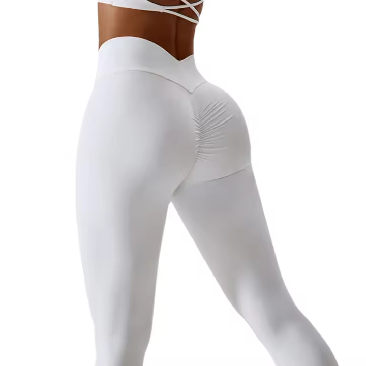 Pantalones de Yoga sin costuras para mujer, mallas deportivas de alta elasticidad, de cintura alta, para gimnasio, realce de glúteos, correr - 1