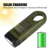 Linterna LED De Sobrevivencia Recargable Para Pesca Navegación Senderismo Con Solar Panel Y Generador De Manivela Emergencia - details 3
