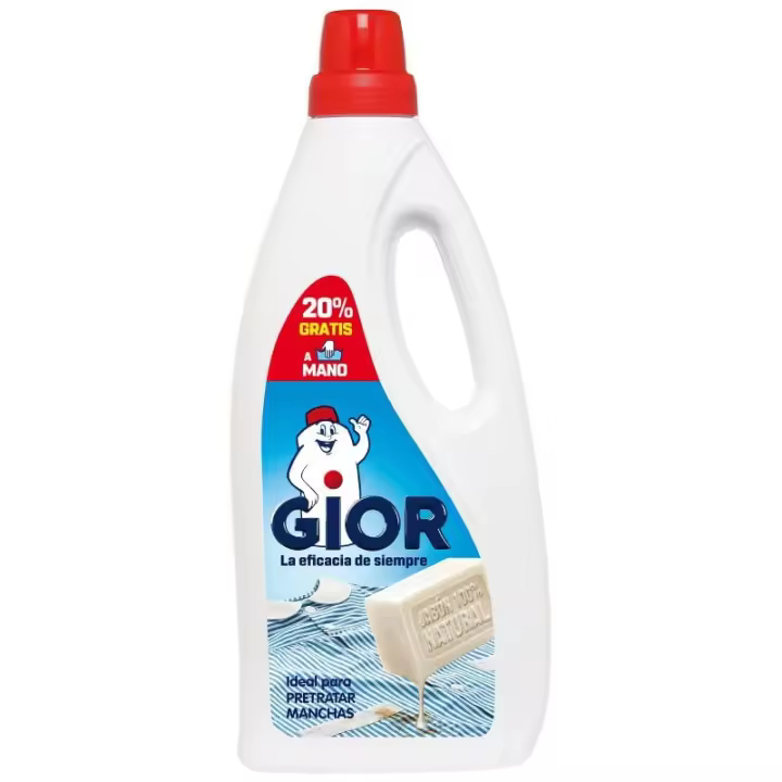 Detergente Líquido a Mano Gior - Limpia Eficazmente - Protege los Tejidos - 1