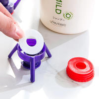 Kit De 6 Piezas De Soporte Para Botellas Invertidas Y Taponables Ecológico Y Antievasión Para Ducha Y Cocina Ideal Para Gel De Ducha Y Shampoo - details 4