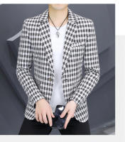Nueva Chaqueta De Negocios Para Hombre 2024 De Alta Calidad Moda Casual Tendencia Gris Regular Cierre Frontal Soltero Polyester - details 4