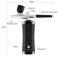 Kit De Aerógrafo Inalámbrico Con Compresor Aerógrafo Portátil Para Pintura De Pasteles Decoración De Uñas Arte De Modelado Coloreado - details 12