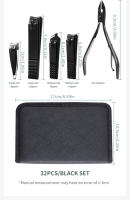 Set De Manicura Y Pedicura Profesional 7/32 Piezas Herramientas De Aseo Incluye Cuidado De Uñas Y Plumas Faciales Para Dedos Y Tobillos - details 5
