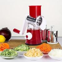 1pc Cortador De Verduras Manual Portátil Multifuncional Rondado Mandolina Para Patatas Queso Y Cocina Herramienta De Acero Inoxidable - details 0