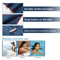 Toalla De Baño Con Capucha Para Niños Secado Rápido Poncho De Baño Para Playa Y Piscina Toalla De Cambio - details 8