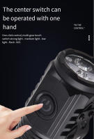 Linterna LED Multifuncional Recargable De Tres Ojos Bestia Fuente De Luz Potente Clip Para La Capa Portátil Para Exteriores Y El Hogar - details 5