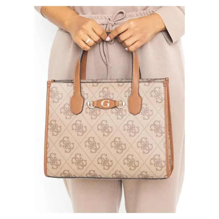 Bolso Guess Izzy 2 Comp Tote taupe - 1