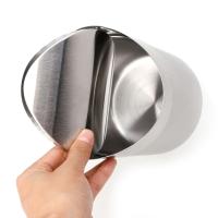 Bandeja De Papelera De Acero Inoxidable Mini 1.5L Con Tapa Giratoria Para Escritorio Y Cocina Ecológica Y Duradera - details 2