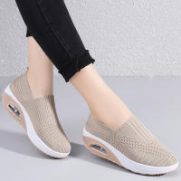 Zapatillas De Verano Para Mujer Moda Plataforma Sólida Colorido Zapatos Planos Casual Transpirables Tacón Bajo Para Caminar - details 2
