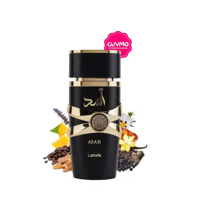 Lattafa Asad Eau de Parfum Unisex 100 ml – Fragancia Oriental Amaderada con Notas de Piña, Café y Vainilla - 1