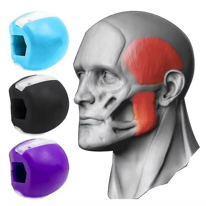 3 Pack Silicone Masseter Chew Ball Facial Muscle Jaw And Neck Muscle Exercise Ball-hy - 1