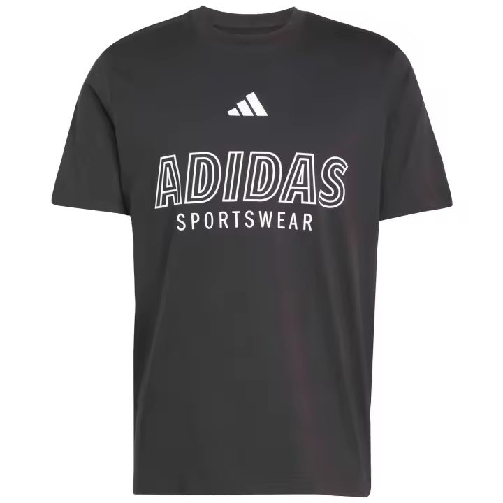 Camiseta de Manga Corta Adidas  para hombre en color negro - 1