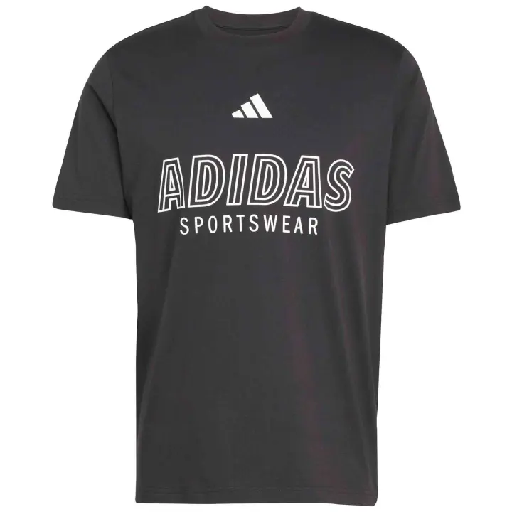 Camiseta de Manga Corta Adidas  para hombre en color negro - 1