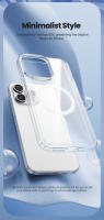 Funda Magnética Transparente Toocki Para iPhone 15 14 plus Funda De Teléfono Con Protección Anti-caída Y Anti-oxidación De PC TPU Para iPhone 13 pro Max - details 7
