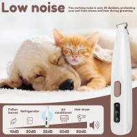 Afeitadora Para Perros Recargable 500mAh Impermeable Con Pantalla LED Cuchilla Amplia De 18mm Peluquería De Mascotas - details 3