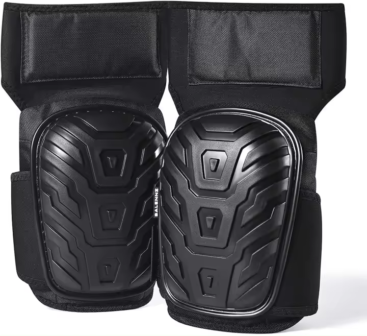 2 Piezas De Protección Para Rodillas Profesionales Con Almohadilla De Goma Y Correas Fuertes Para Trabajo Y Construcción - 1