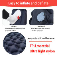 Almohadilla De Dormir Para Camping Inflable Con Bomba Integrada Ultraligera Para Viajes Y Senderismo Con Apoyo Cabeza Material PVC TPU Nylon - details 5