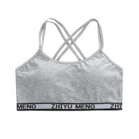 3PCS Deportiva Para Niñas Prenda Interior De Algodón Transpirable Con Tirantes Cruzados Estilo Diario Adecuado Para Entrenamiento Y Fitness - details 11