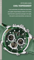 Reloj De Pulsera Deportivo Para Hombre NAVIFORCE Original Multifuncional Cuarzo Correa De Cuero Genuino Resistente Al Agua 3ATM Moda Reloj De Pulsera - details 7
