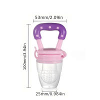 3 PCs Dientes De Vino Para Bebé Juguete De Masticar De Silicona Complemento Alimenticio Para Bebés Utensilios De Comedor Para Edad De 3-6 Meses - details 4