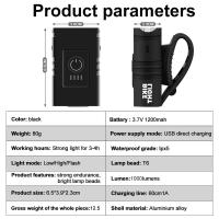 Luz Inteligente Para Bicicleta Heinast LED USB 3000mAh Impermeable MTB Farol Delantero Ciclismo Luz De Bicicleta Accesorios - details 16