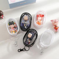 Organizador De Joyas Caja De Almacenamiento Transparente Con Llavero Estuche Antipolvo Para Auriculares Monedas Y Muñecas - details 5