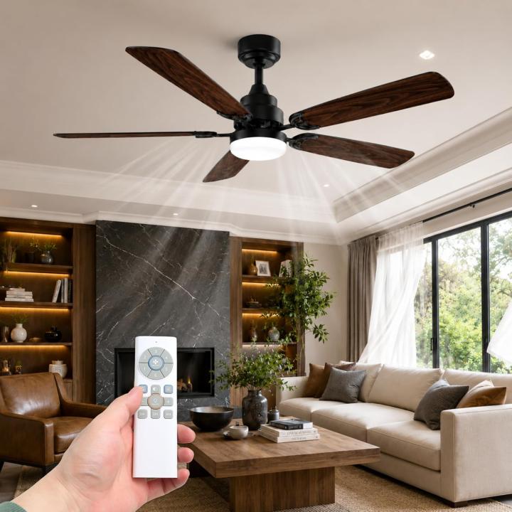 CLAR - Ventilador de Techo con Luz LED, Motor DC Eficiente y Silencioso — oferta en Miravia