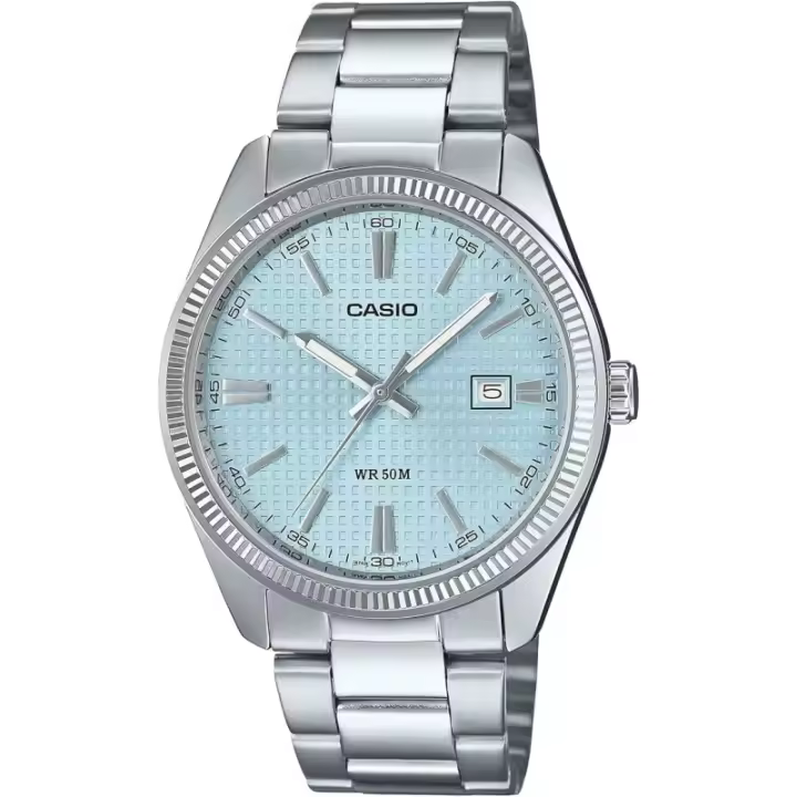 Reloj Casio Collection Acero Color Azul Mtp-1302pe-2avef, 44,2 mm - 1