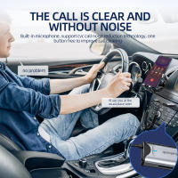 Adaptador Bluetooth 5.3 Para Coche Con USB Dongle Estéreo Inalámbrico Jack AUX 3.5mm Mando De Música Con Micrófono Y Slot TF Para Llamadas Handsfree - details 3