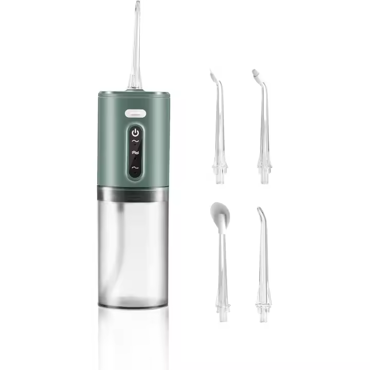 Irrigador bucal inalámbrico portátil - Resistente al agua IPX7 con depósito de 280 ml, limpiador dental eléctrico recargable para viajes y uso doméstico - 1
