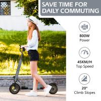 AOKDA A1 Patinete Scooter Eléctrico Plegable, Motor 800W, Batería 48V 12.5Ah, Neumáticos Neumáticos 10 Pulgadas, Velocidad Máxima de 45km/h, Alcance Máximo de 25km, Freno de Disco, comodidad y estabilidad, adecuado para uso al aire libre, IENYRID - details 5