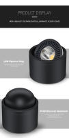 Spotlight LED Rotatable Surface Mounted Para Techo Luz De Pared 5W 7W 10W 110V220V Decoración Interior Para Hogar Y Habitación - details 7