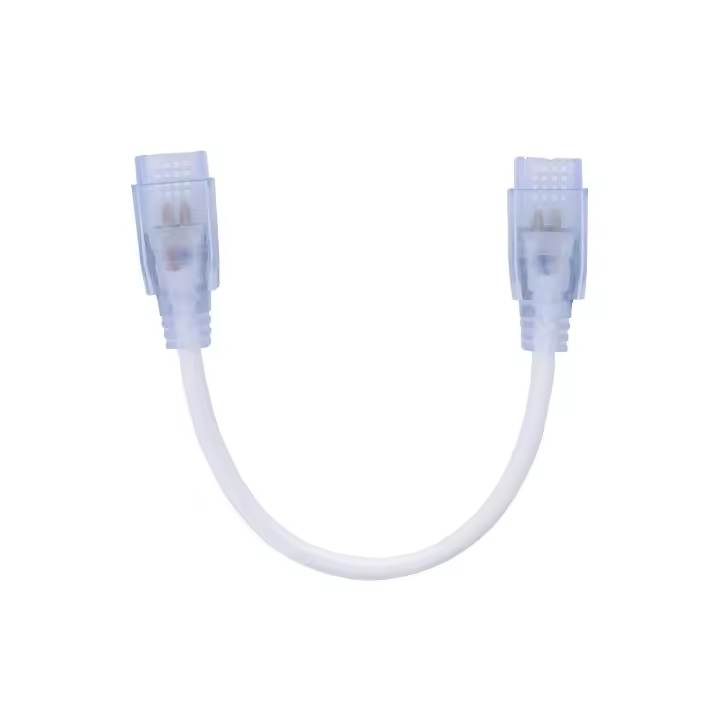 Ledkia Cable Conector entre Tira LED 220V AC SMD&COB IP65 Ancho 12mm Blanco - 1