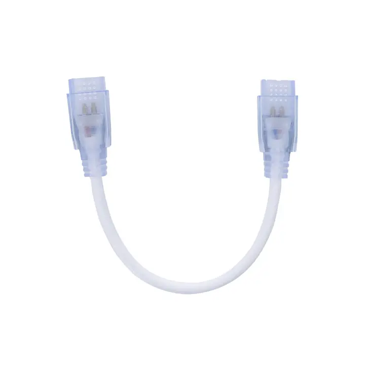 Ledkia Cable Conector entre Tira LED 220V AC SMD&COB IP65 Ancho 12mm Blanco - 1