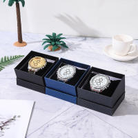 Caja De Regalo Para Reloj Negro Con Almohadilla Y Estuche De Exhibición Para Relojes De Pulsera Organizador De Almacenamiento Para Hombres Y Mujeres - details 1