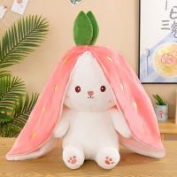 Muñeco De Peluche Transformable En Fresa Y Conejo De Zanahoria 25CM Juguete Suave Regalo Ideal Para Niños Y Adultos - details 0