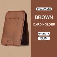 Cartera De Tarjetas Magsafe Con Soporte Para Teléfono PU Cuero Magnético Compatible Con iPhone 13/14/15/16 Estuche Protector Con Trípode - details 8