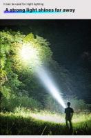 Linterna LED Recargable USB Super Brillante Con Gancho Para Camping Luz De Defensa Zoomable Impermeable 1-10 Piezas - details 1