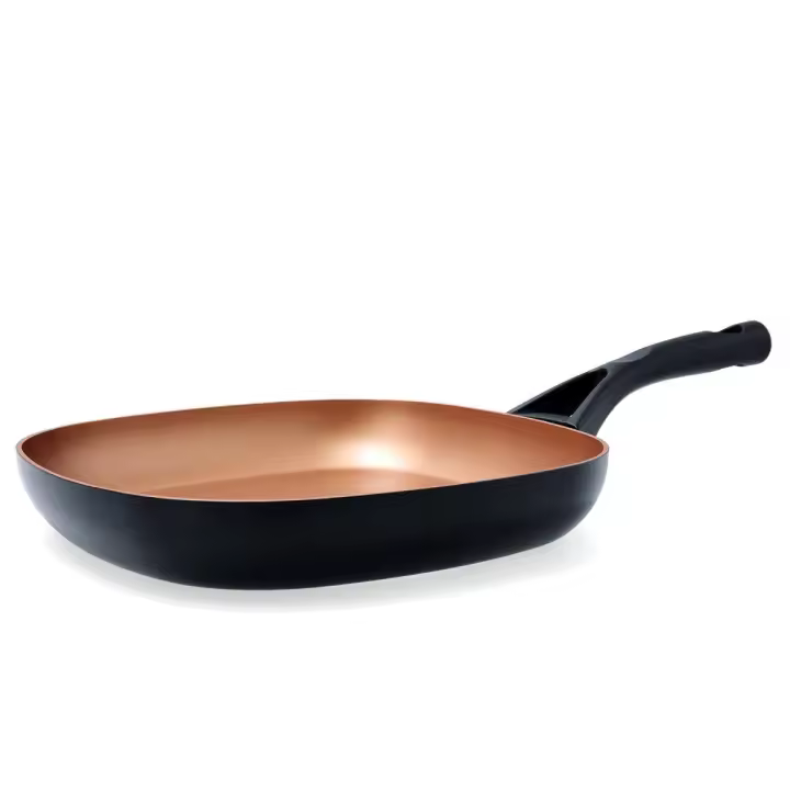 Pyrex Action Asador Aluminio Prensado 28cm Cobre Brillo Antiadherente - 1