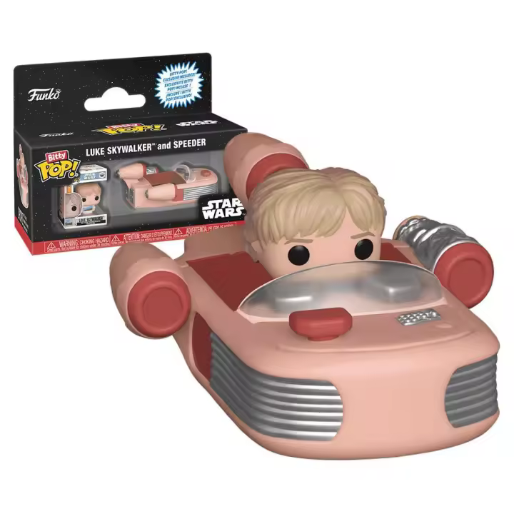 Funko Bitty Pop Rides Star Wars Luke Skywalker y Speeder Figura Coleccionable - 1