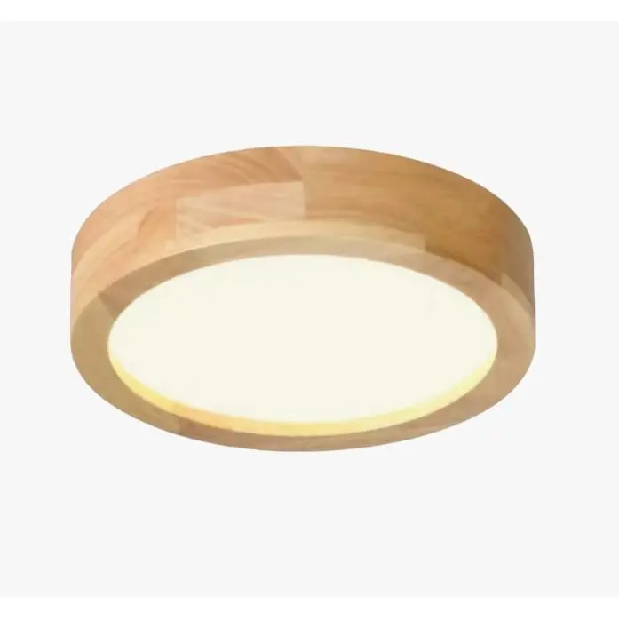 Lámpara de Techo de Madera Rústica Iluminación Natural para Dormitorio, Pasillo, Salón - 1