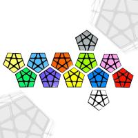 Cubo de Rubik 3x3, Cubo de velocdad dodecahedro 3x3, Cubo de velocdad de rompecabezas para niños y Adultos, Negro - details 2