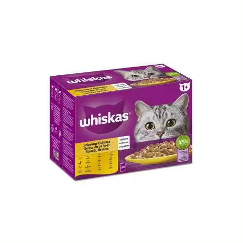 WHISKAS MULTIPACK AVES 4X12X85GR - 1