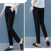 Nuevos Pantalones Harem Clásicos Para Mujer 2024 Alta Cintura Pierna Ancha Estilo Casual Solido Pantalones Sueltos Versátiles De Pierna Larga - details 6