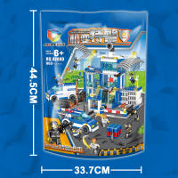 Conjunto De Modelos Militar Para Niños 800PCS Estación De Policía SWAT Set De Prisión Carro Policía Barco Bloques DIY Regalo Para Niños - details 3